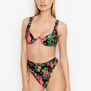 For Love & Lemons Rosewater Underwire Swim Top